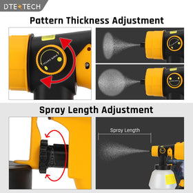 DTEZTECH copper nozzle set enables clog-free, precise finishes.
