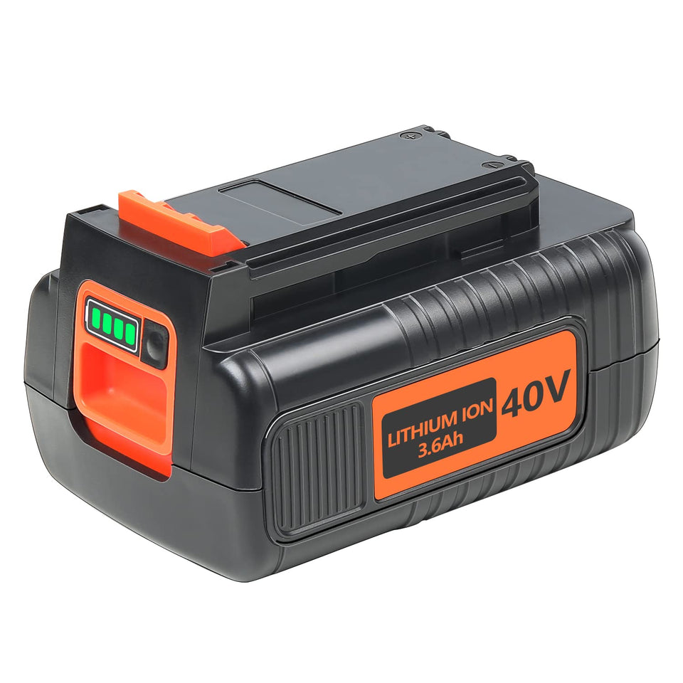 DTK 40V LBX2040 battery installed in tool for extended runtime.