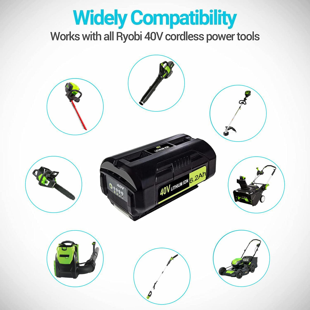 DTK 40V battery beside charger ready to power tools