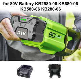 DTK 80V battery in use powering cordless tools smoothly.