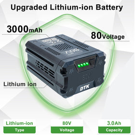 DTK 80V battery KB580-06 compatibility for versatile tools.