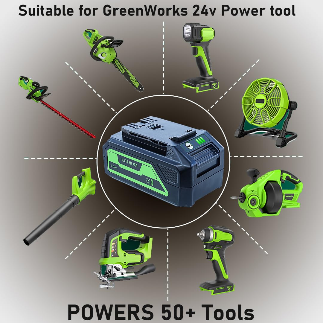 DTK 24V 6Ah ABS+PC housing for heat and impact resistance