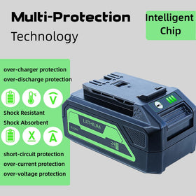 DTK 24V 6Ah battery USB port closeup for on-the-go charging