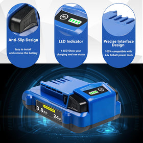 DTK battery housing in ABS+PC for durability and heat management.