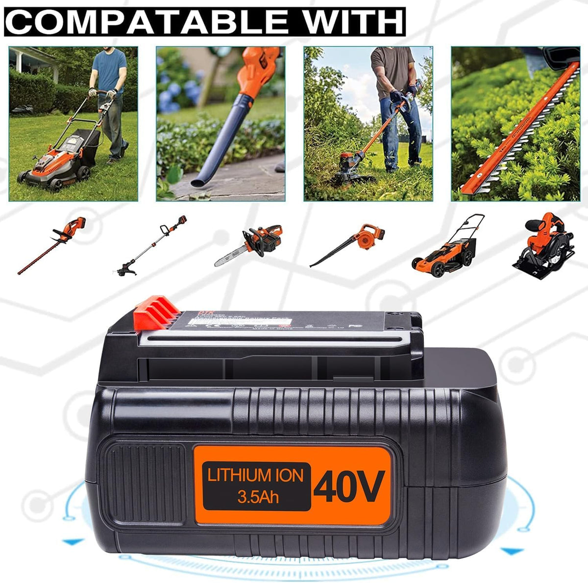 DTK battery connectors and venting design for secure connections.