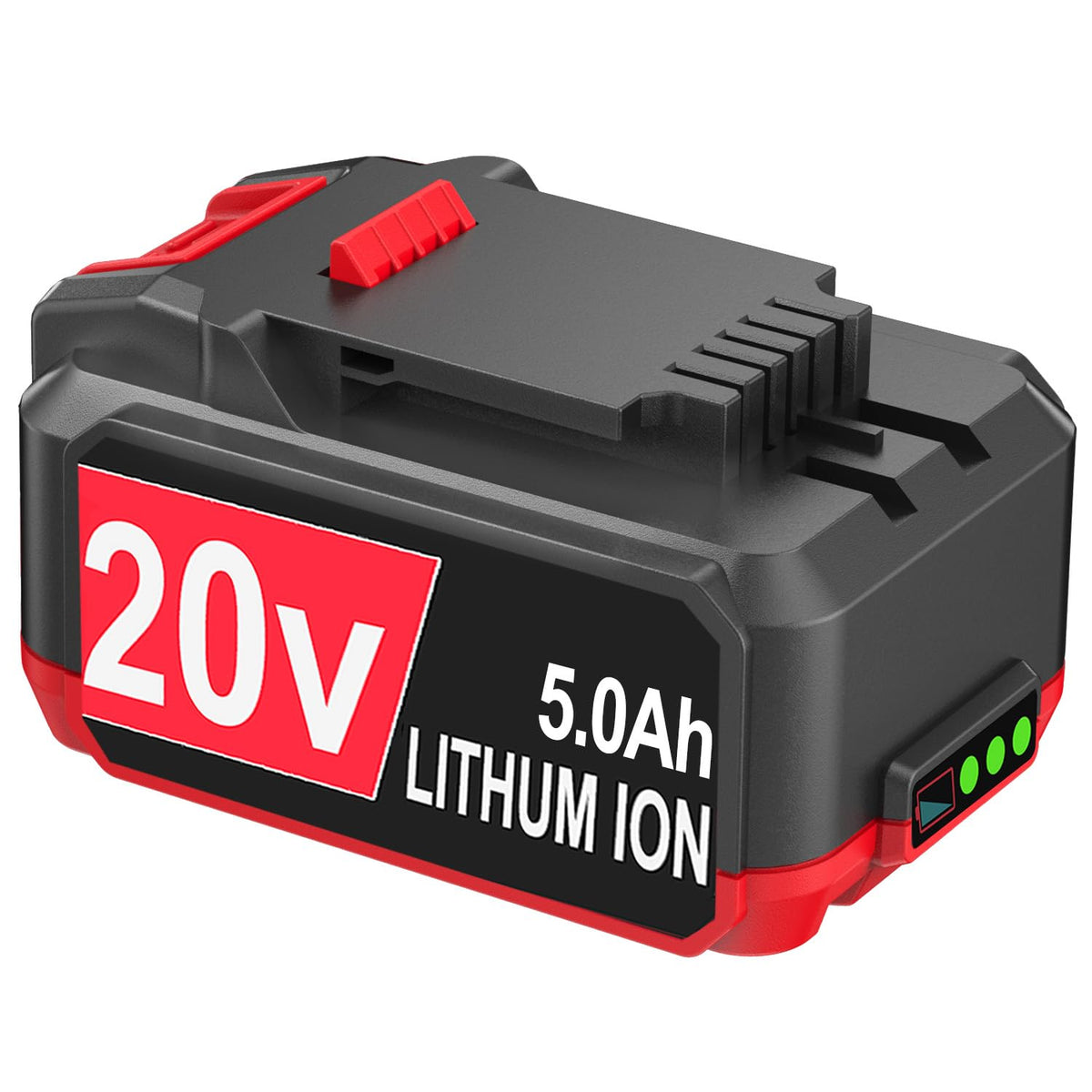 DTK Bauer 20V 5.0Ah battery unit powers cordless tools for longer runtimes.