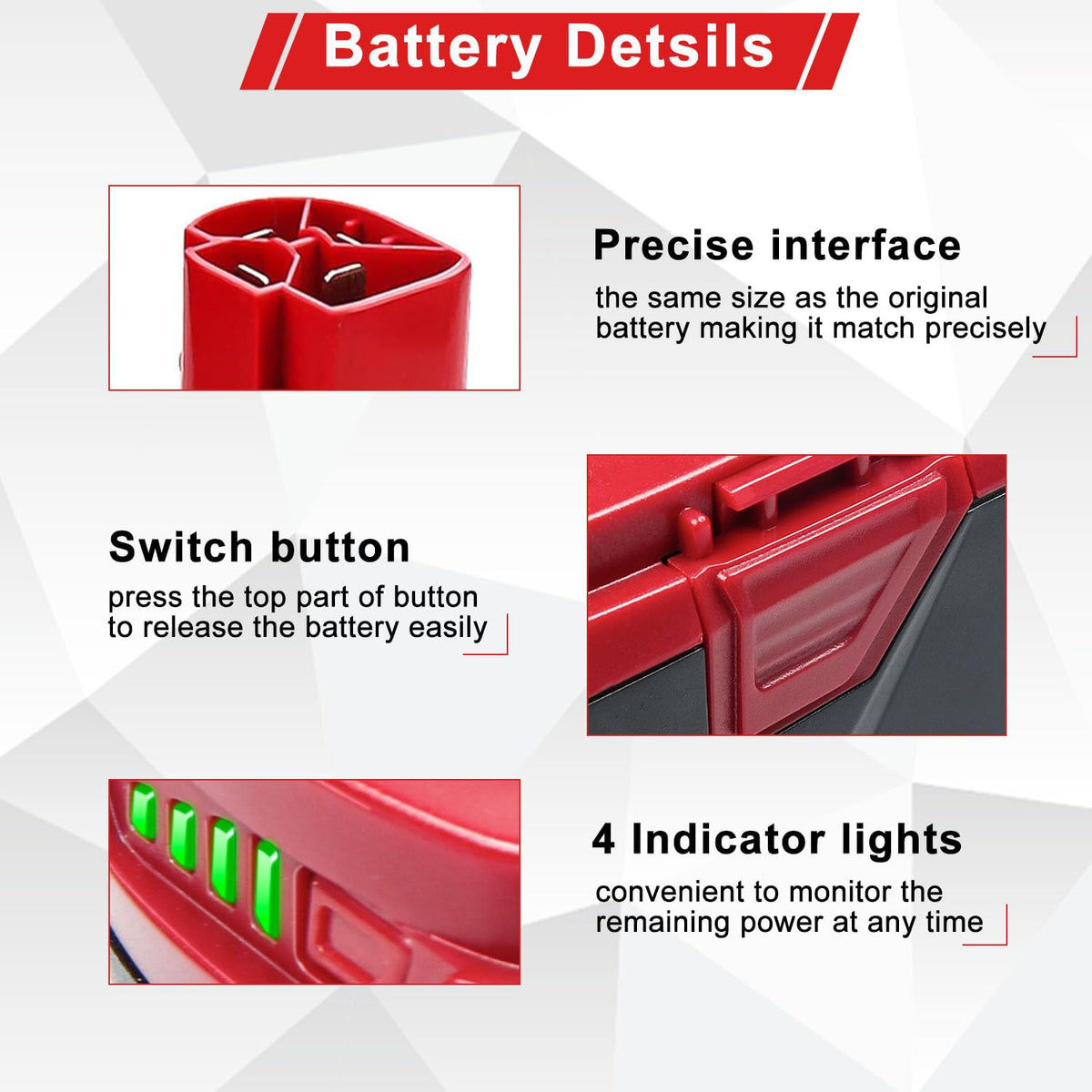 DTK 19.2V battery heat-dissipation design for safe operation.