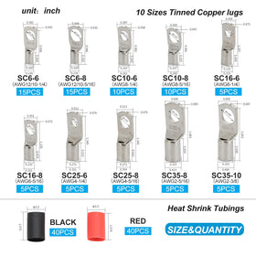 DTLDZSC battery cable ends with robust, moisture-resistant termination