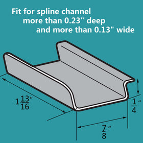 Dttbgg 20-pack spline tabs ideal for multiple window installations.