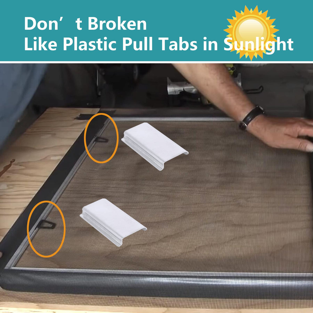 Dttbgg easy-install pull tab allows quick screen removal and reinsertion.