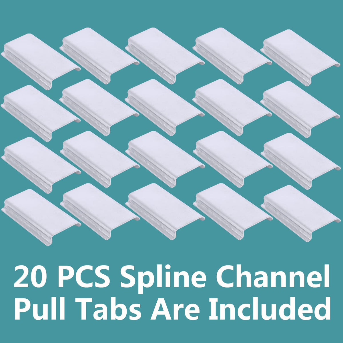 Dttbgg spline-channel replacement tab fits standard channels for easy maintenance.