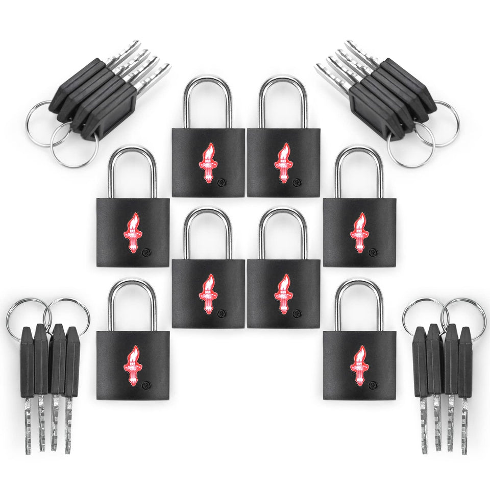 DUALCROWN luggage locks neon design glow to identify bags during travel