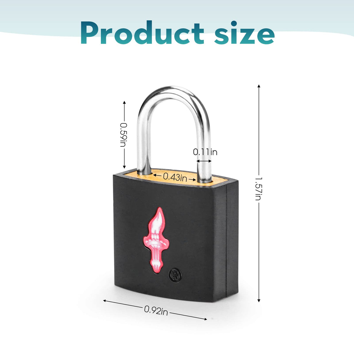 DUALCROWN TSA approved locks keyed alike with 16 keys for easy access