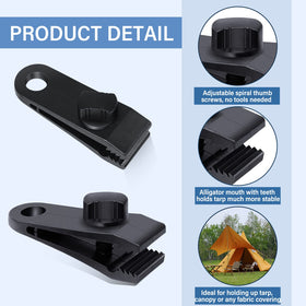Dualshine bungee cords pack enables taut setups for tarps and canopies