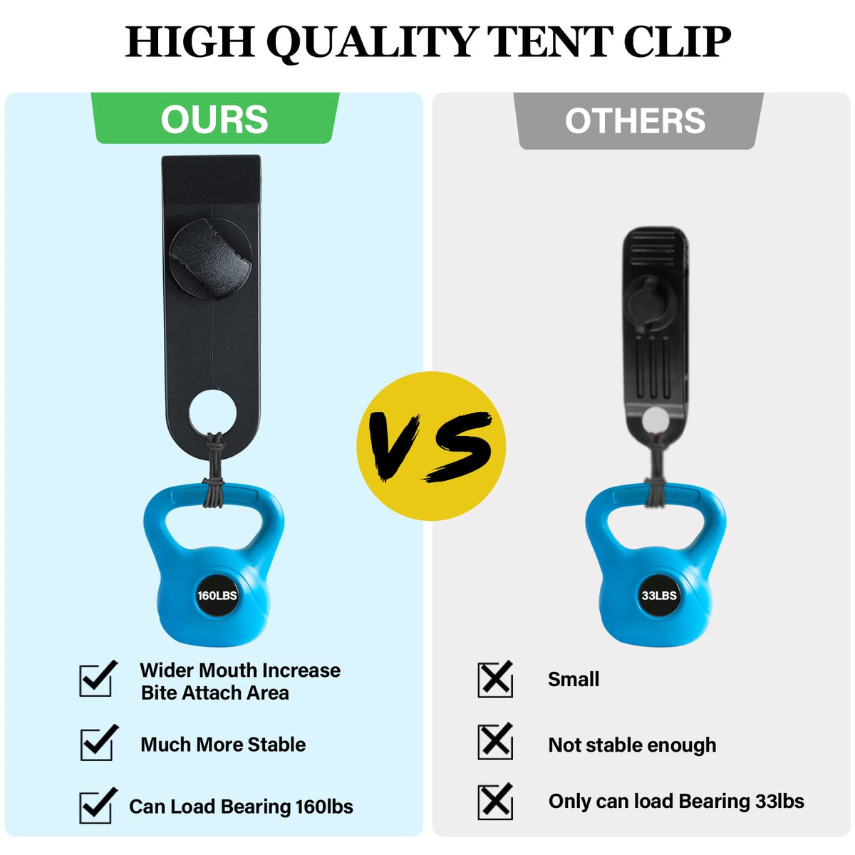 Dualshine carabiner clips attached for quick release and versatile use