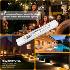 Duazaga LED strip light application showing versatile 12V power.