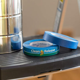 Duck painter's tape on painted walls, trim, glass, wood and metal surfaces