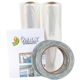 Close-up of crystal-clear, puncture-resistant Duck MAX Strength film.