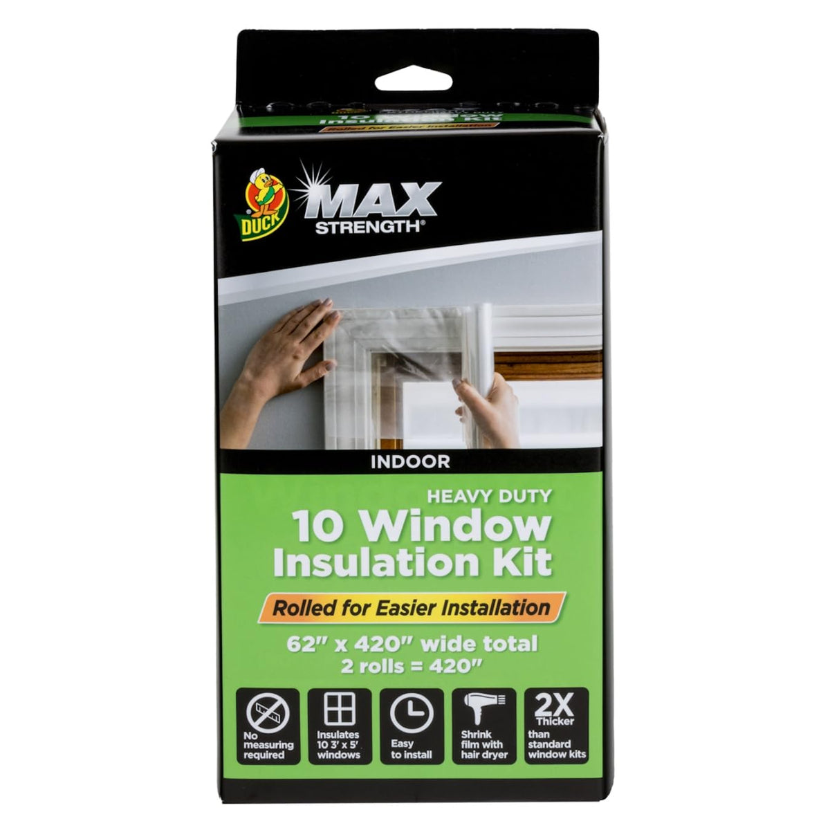 Duck MAX Strength window insulation roll ready to block drafts and improve comfort.