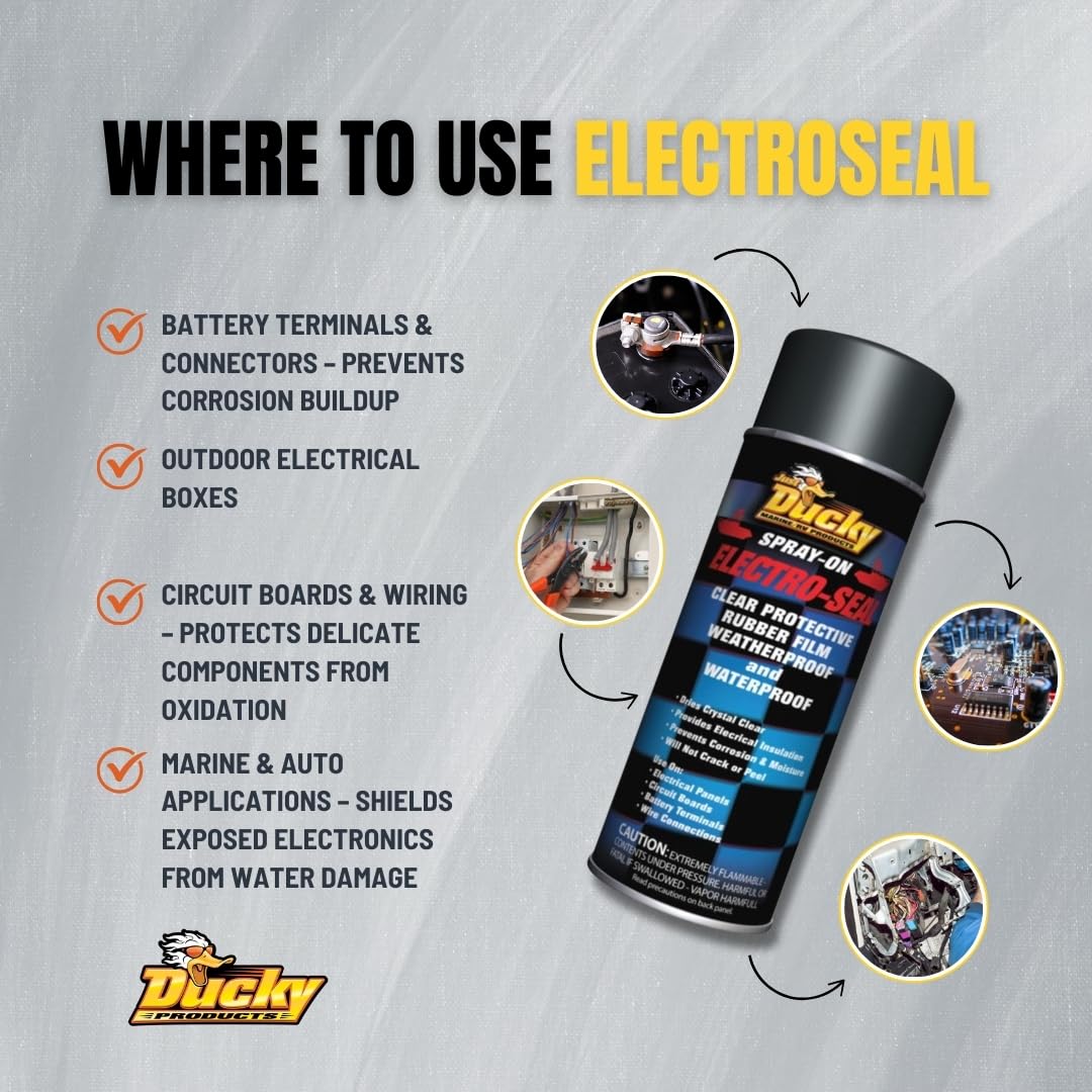 DUCKY PRODUCTS Electro-Seal guards rust-prone nuts and bolts during outdoor use.