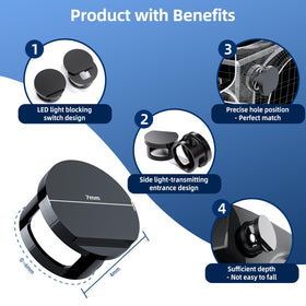 DuHeSin Blocker for Oakley Meta HSTN AI glasses lowers flash distraction