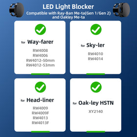 DuHeSin LED Light Blocker package includes 2 pieces for compatibility
