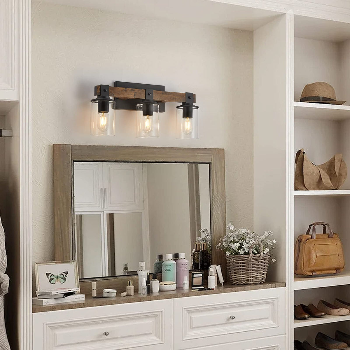 DUJAHMLAND vanity light with E26 base installation-ready hardware