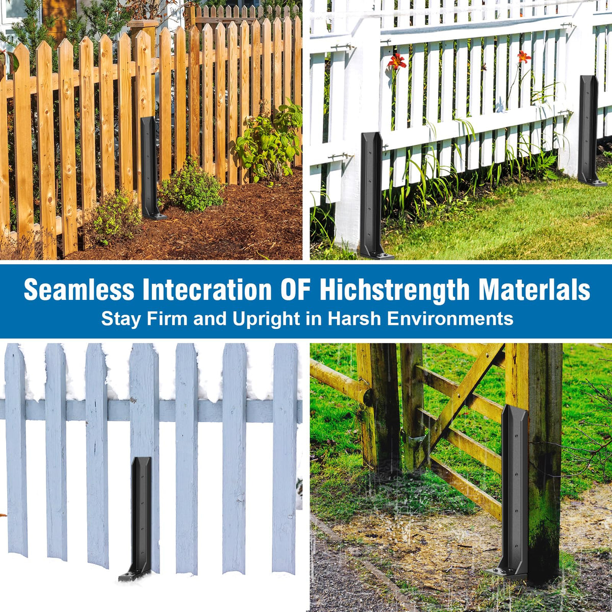 Dukelai garden fence repair kit used to reinforce leaning posts