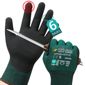 DULFINE ANSI A4 cut protection gloves for construction tasks