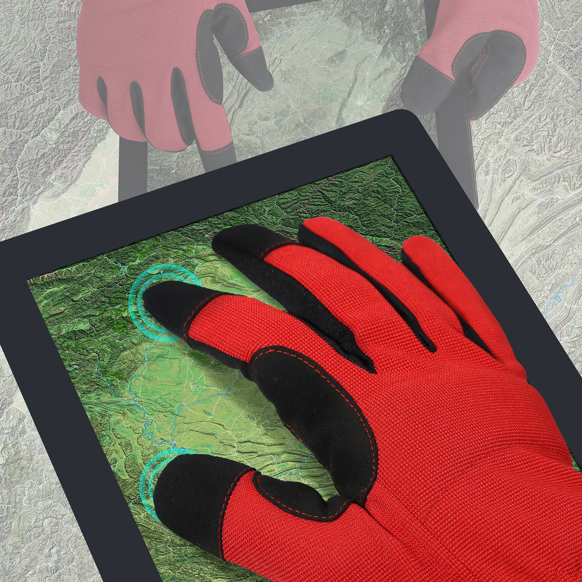 DULFINE gloves stretch-spandex Lycra panels enhance dexterity for versatile tasks.