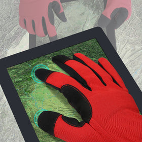 DULFINE gloves stretch-spandex Lycra panels enhance dexterity for versatile tasks.