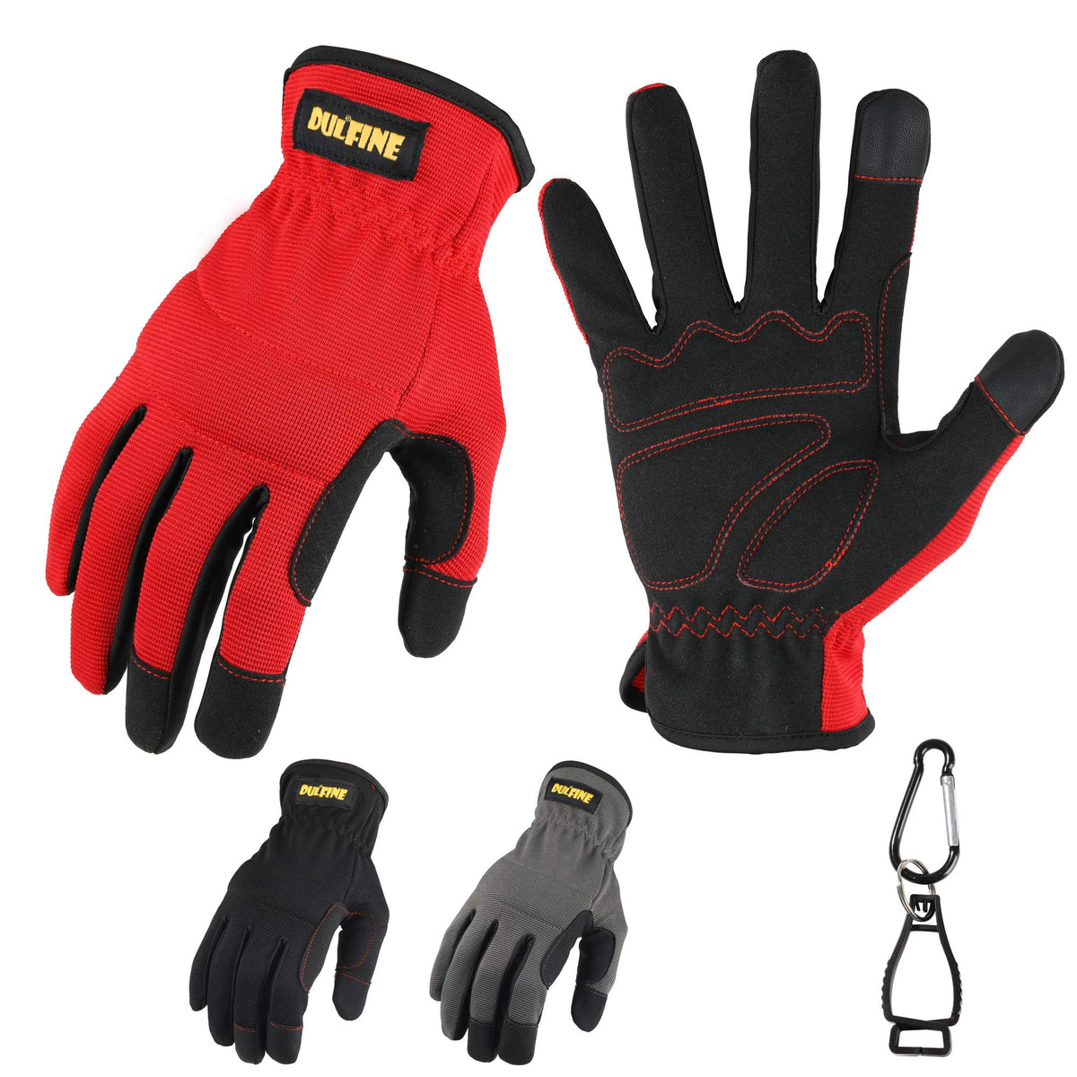 DULFINE high-performance work gloves 3-pairs pack deliver reliable grip for all-day tasks.