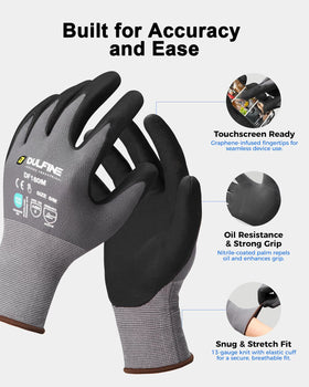 DULFINE gloves with a 3D snug fit for all fingers