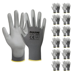 DULFINE safety gloves with PU-coated palm provide reliable grip for general tasks.
