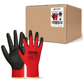 DULFINE safety gloves with PU coating deliver durable grip for general tasks.