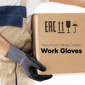 DULFINE gloves with PVC dot grip for anti-slip performance