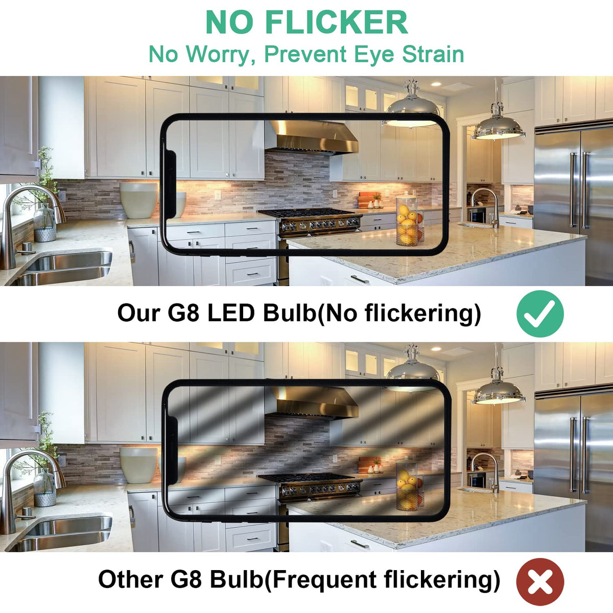 DUMILOO G8 bi-pin base facilitates easy replacement in fixtures
