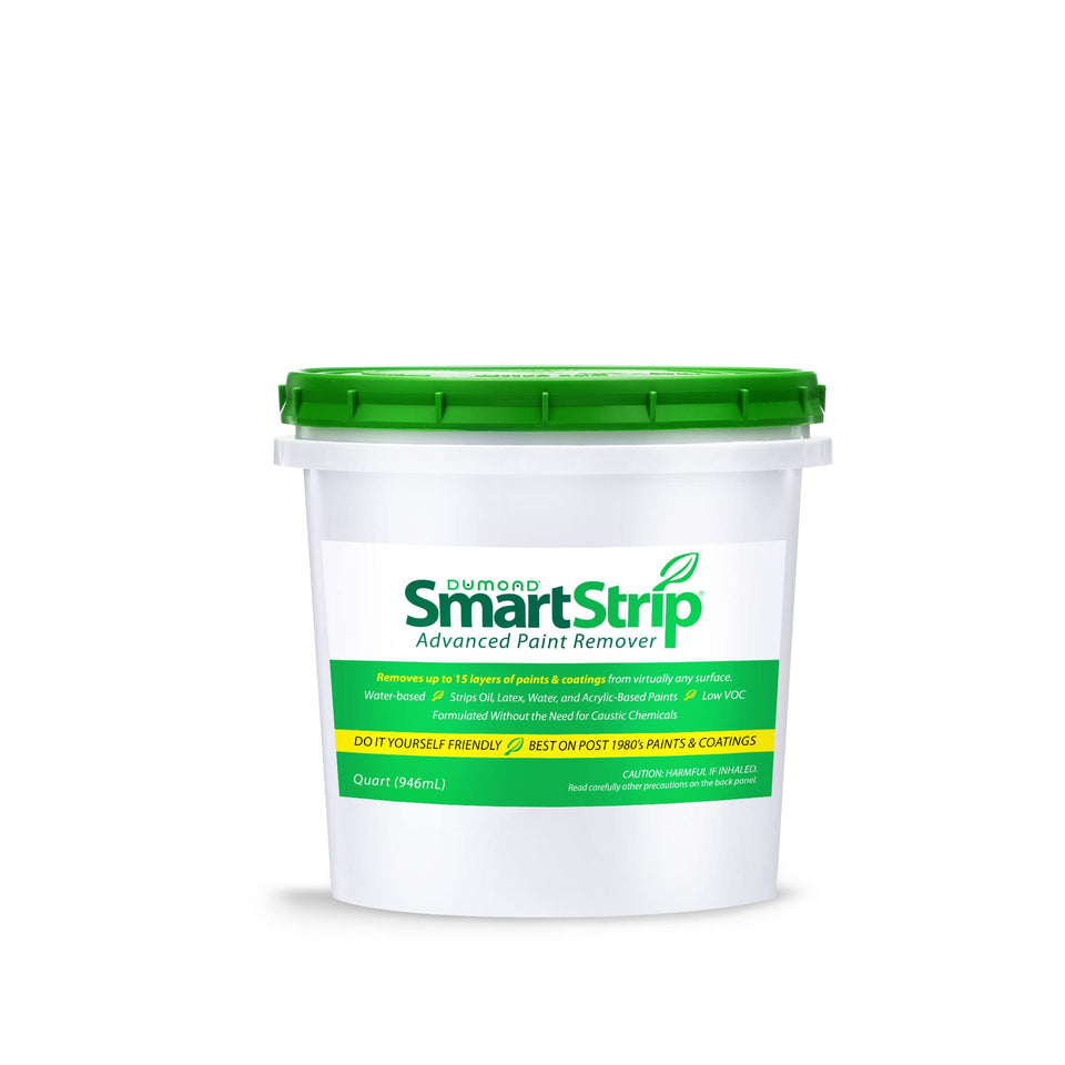 Dumond Smart Strip bottle pour demonstrates controlled application of an eco-friendly remover.