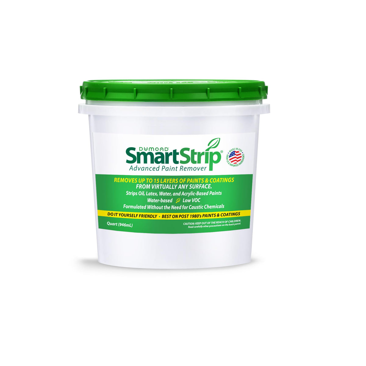 Dumond Smart Strip bottle pour demonstrates non caustic removal in action.