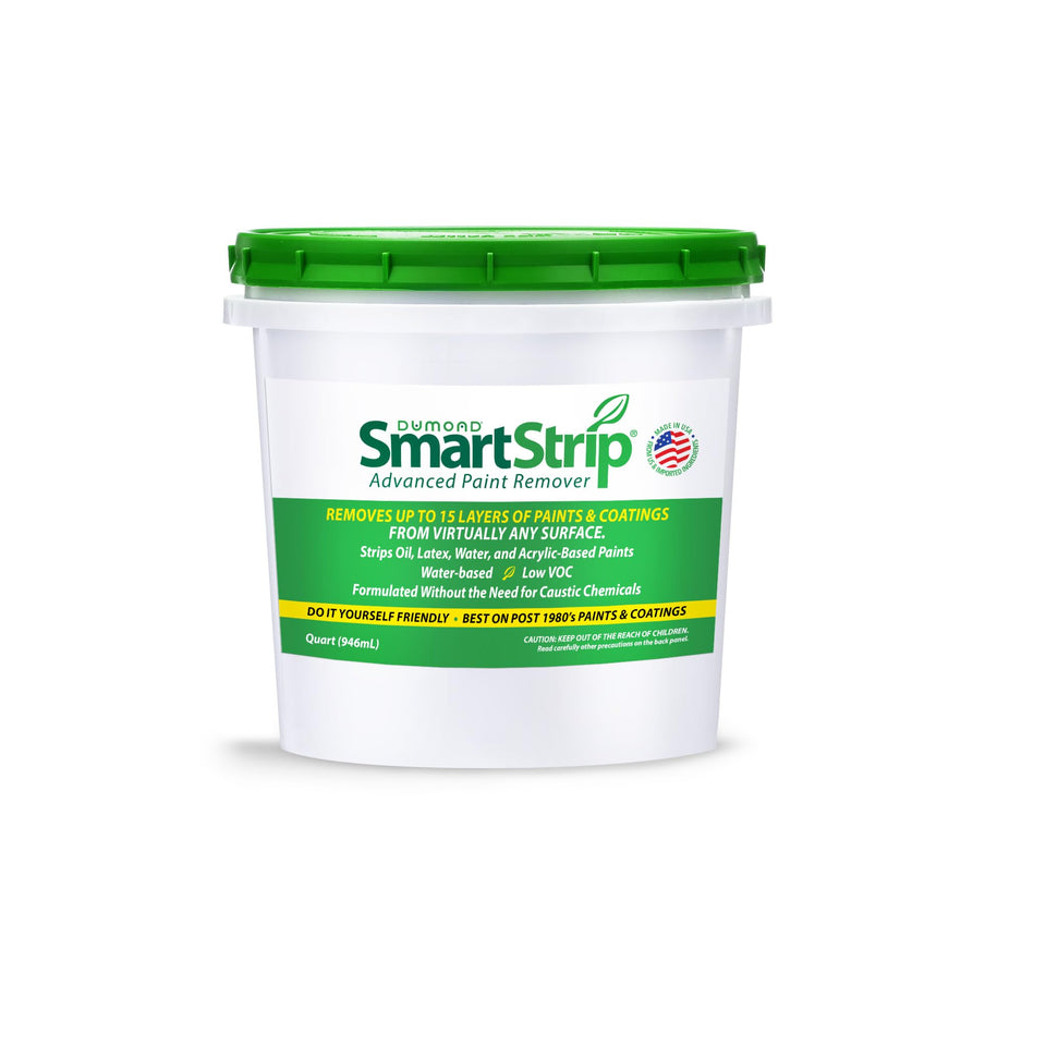 Dumond Smart Strip bottle pour demonstrates non caustic removal in action.