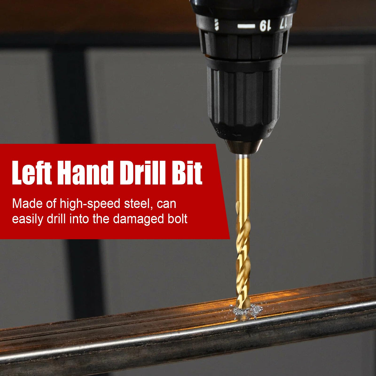 DUNDOO cobalt HSS drill bits ready for metal and wood tasks.