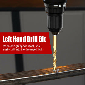 DUNDOO cobalt HSS drill bits ready for metal and wood tasks.