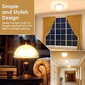 Dunkive versatile shade for ceiling, wall, or table lamps
