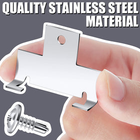 Dunzy silver downlight housing clips emphasizing durable, rust-resistant construction