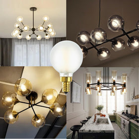 Duoled E12 LED bulbs save energy while preserving classic Edison-style charm.