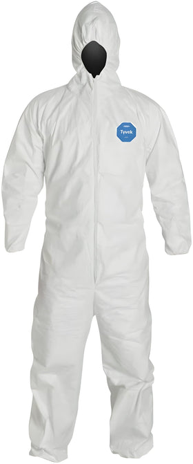DuPont Tyvek 400 coverall with hood for full-coverage protection