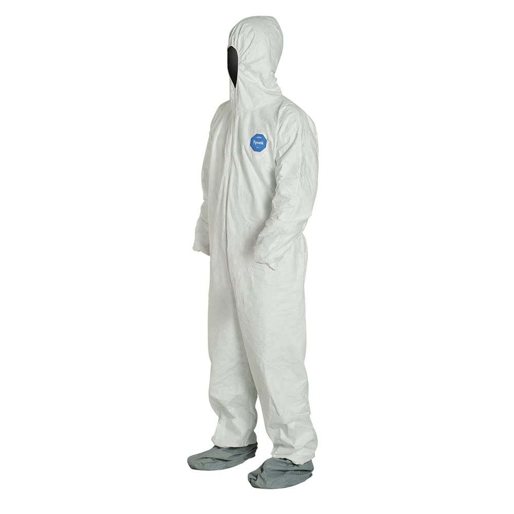 DuPont Tyvek 400 elastic wrist openings create a snug seal for movement