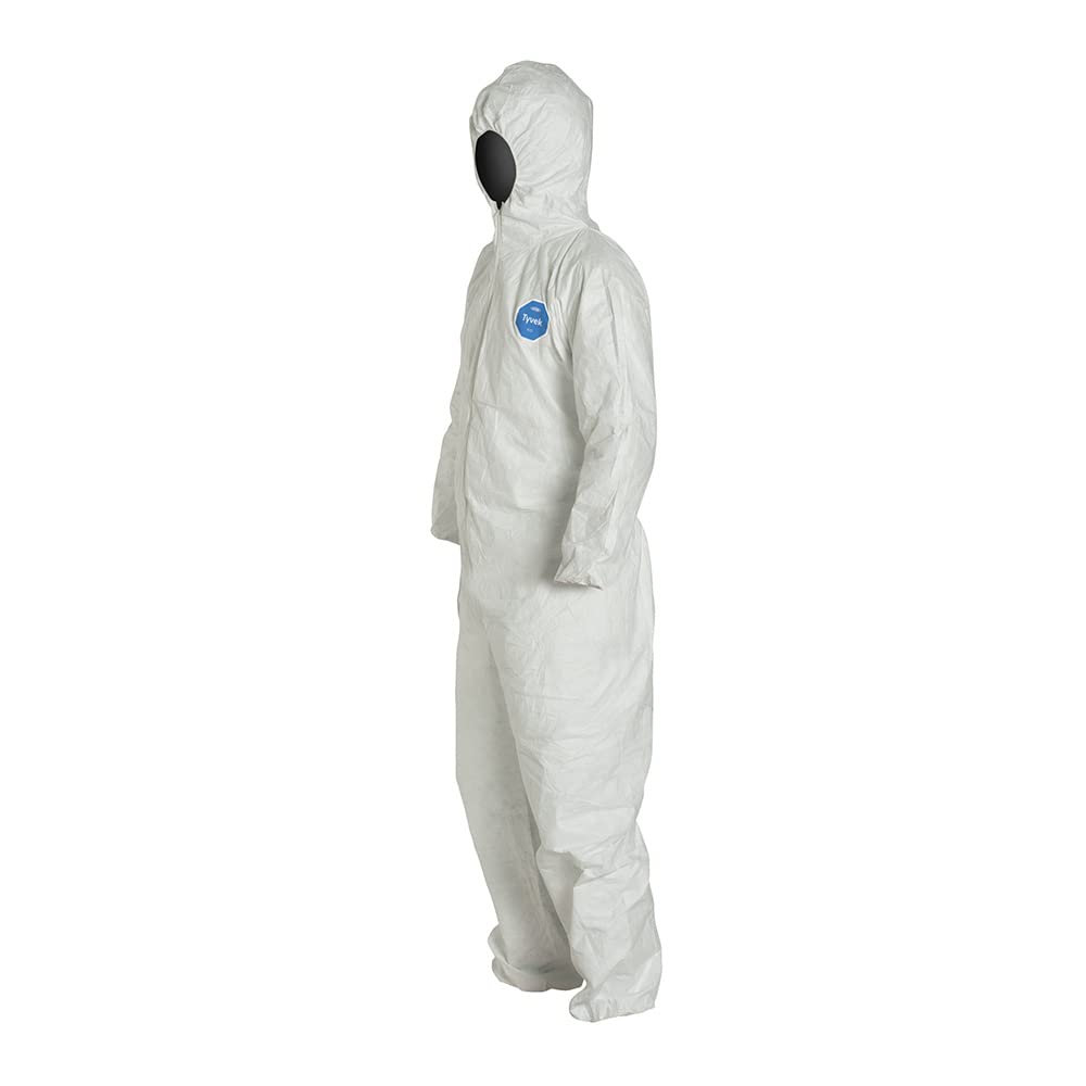 DuPont Tyvek 400 elastic-wrist cuffs keep sleeves securely in place