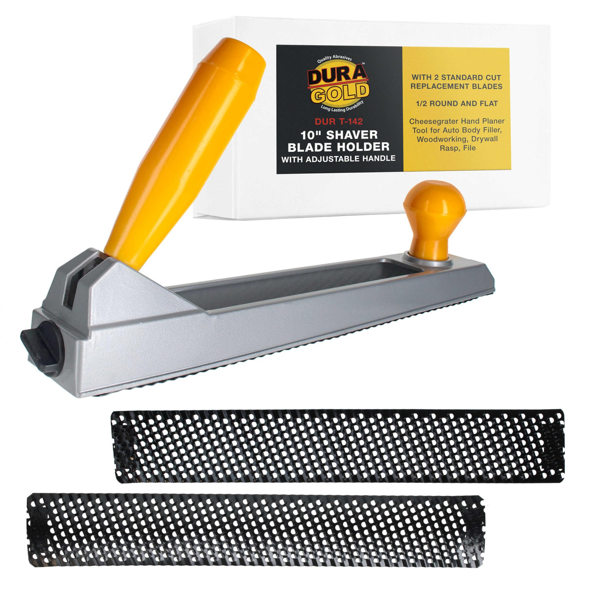 Dura-Gold 10-inch shaver blade holder with adjustable handle for precise shaping