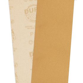 Dura-Gold 150 grit sandpaper on a longboard roll for automotive and metal prep.